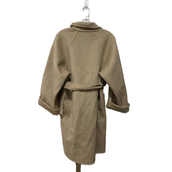 Michael Kors Collection Double Face Wool Melton Bathrobe Coat - Picture 10 of 13